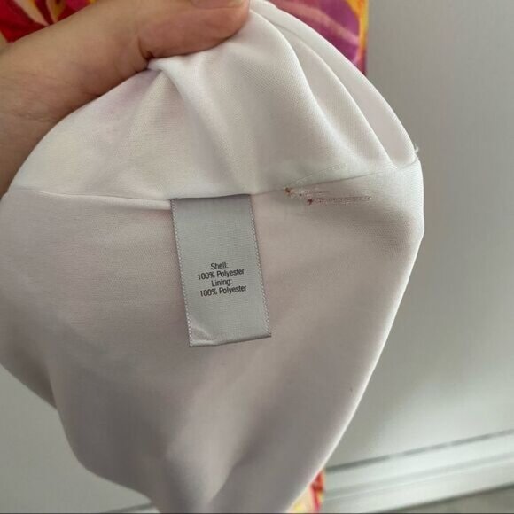 Jennifer Lopez Halter Neck Chain Neck Floral Colorful Sleeveless Summer Dress - Picture 5 of 6